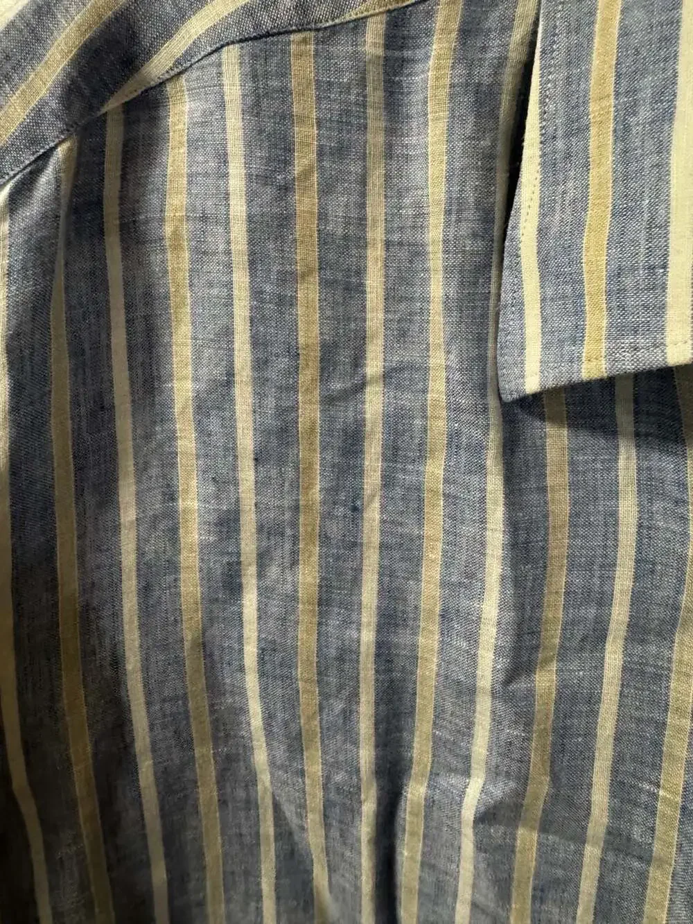 Pal Zileri Concept Striped Linen Long Sleeve Button-Down Shirt